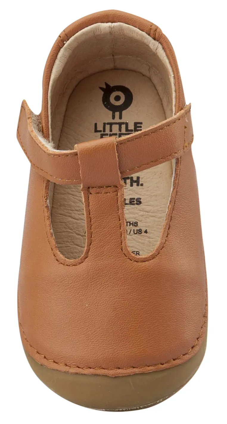 Old Soles Girl's T-2 Shoe, T-Strap, Tan
