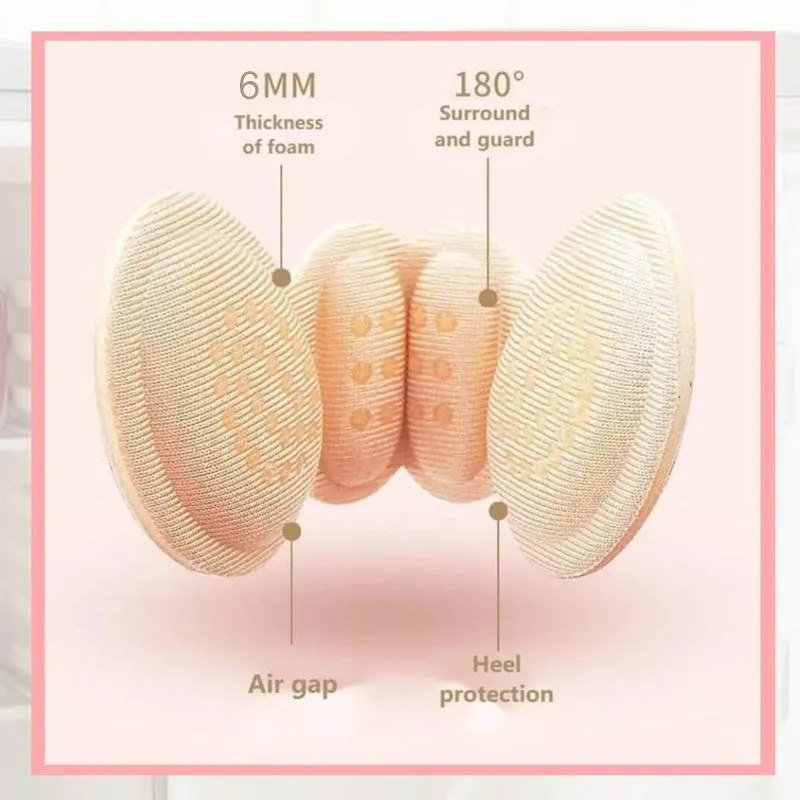Pain-relieving heel pads for comfort and fit