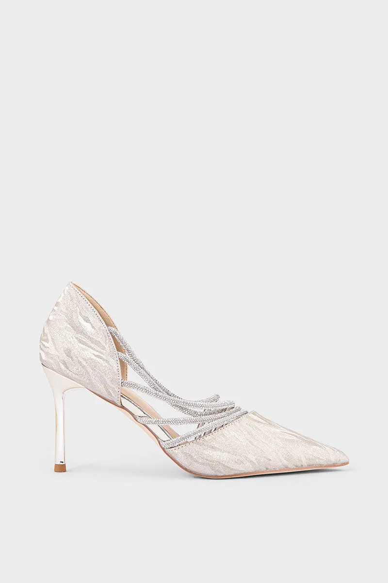 Party Wear Court Shoes IP5013-Golden