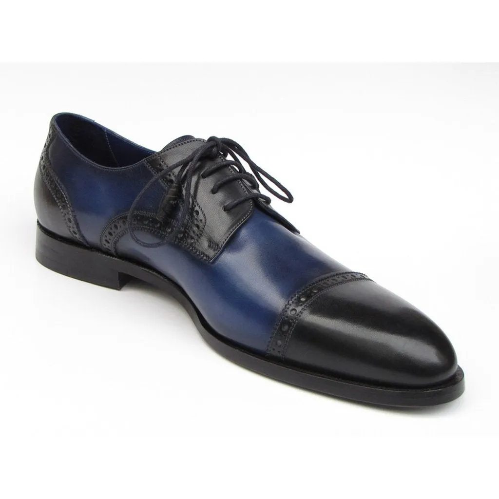 Paul Parkman Men's Parliament Blue Derby Shoes  (ID#046-BLU)