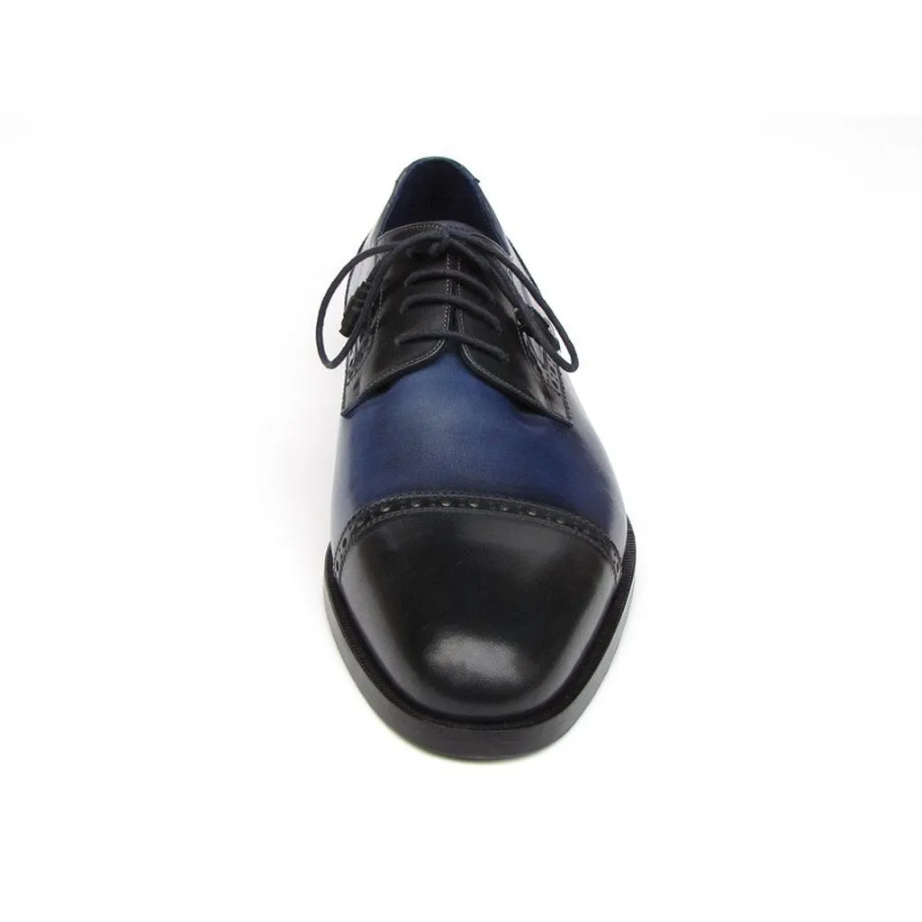Paul Parkman Men's Parliament Blue Derby Shoes  (ID#046-BLU)