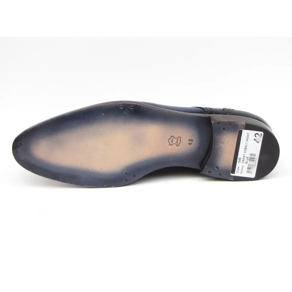 Paul Parkman Men's Parliament Blue Derby Shoes  (ID#046-BLU)