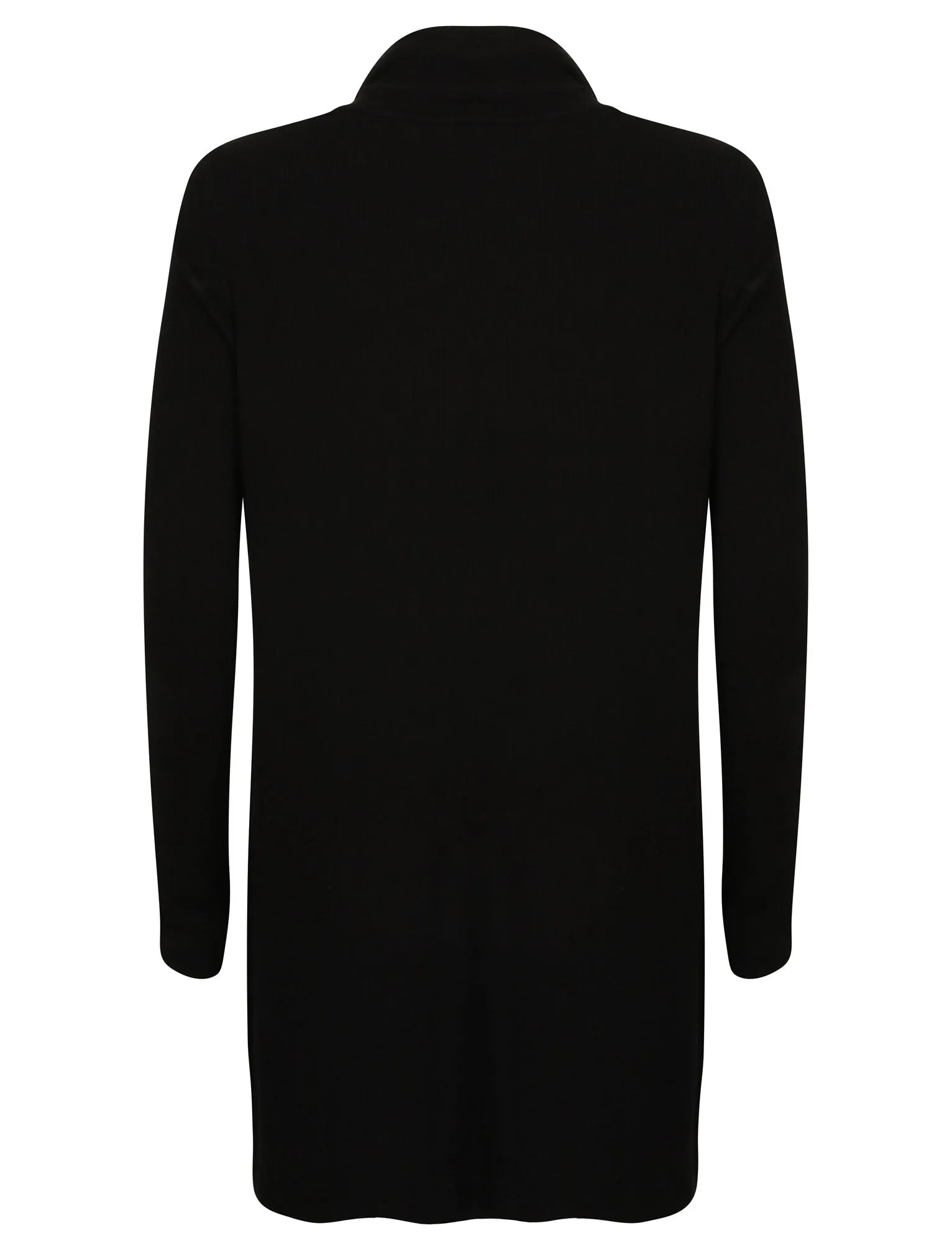 Quayside Ribbed Cardigan in Black - Plum Tree