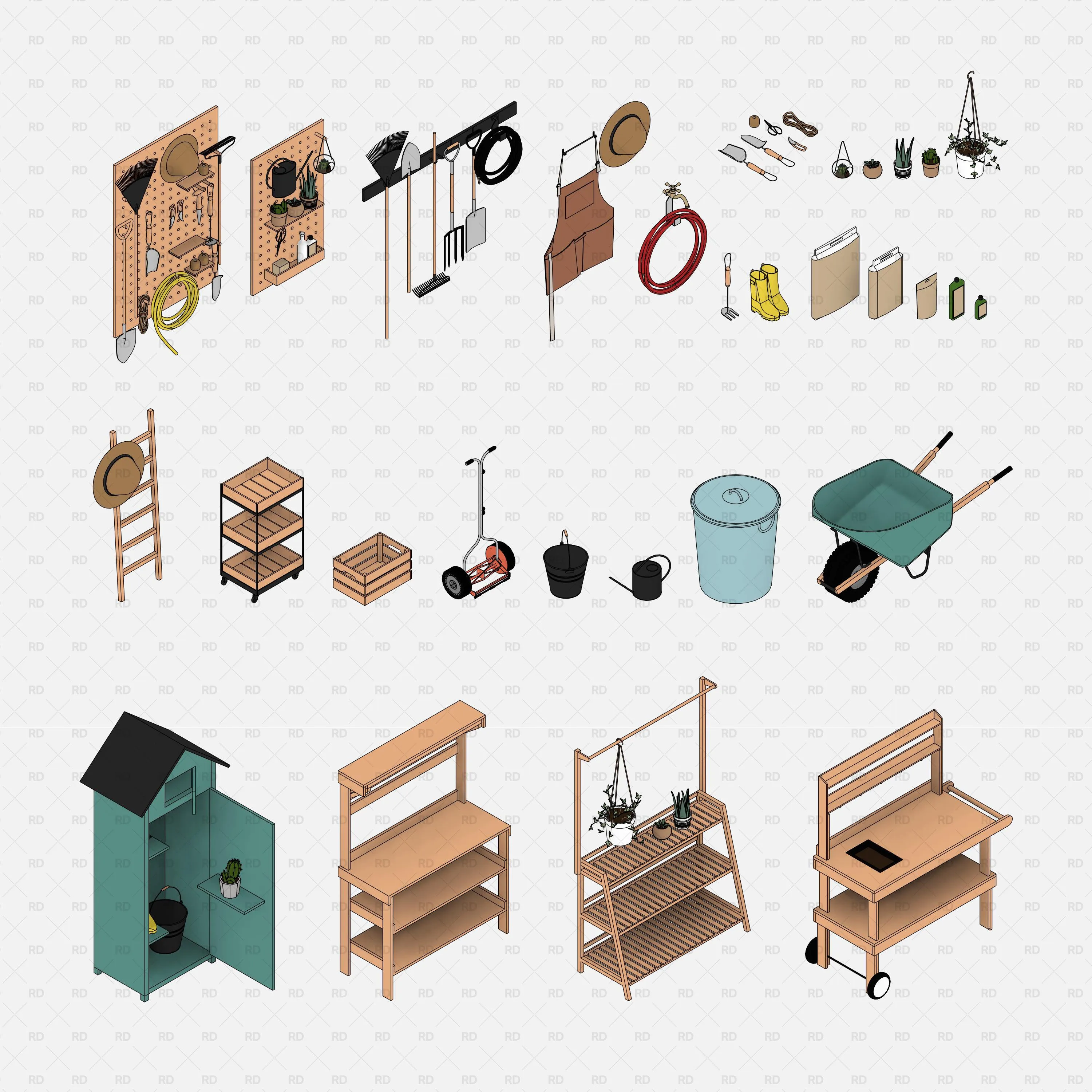 Revit Gardening and Garage Tools