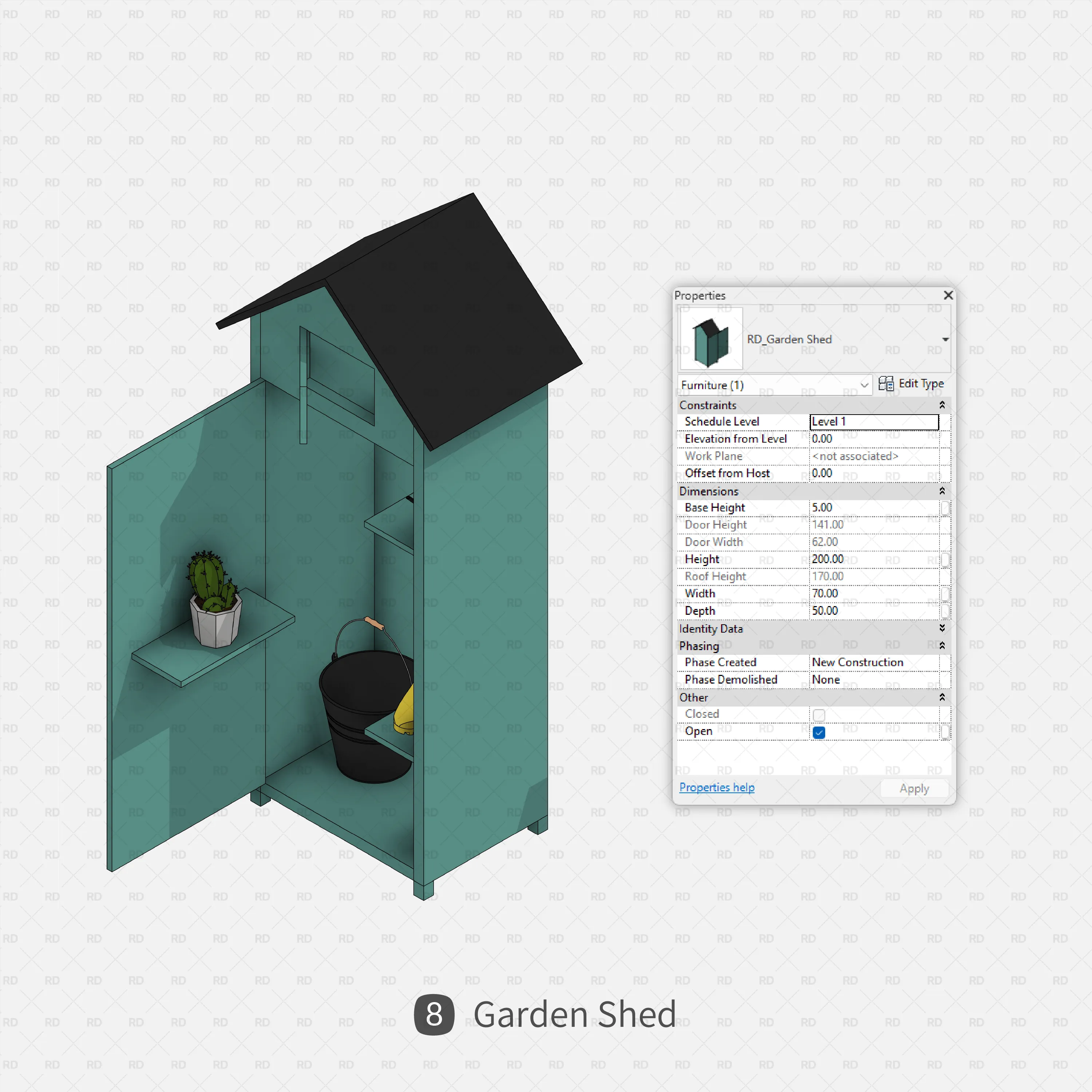 Revit Gardening and Garage Tools