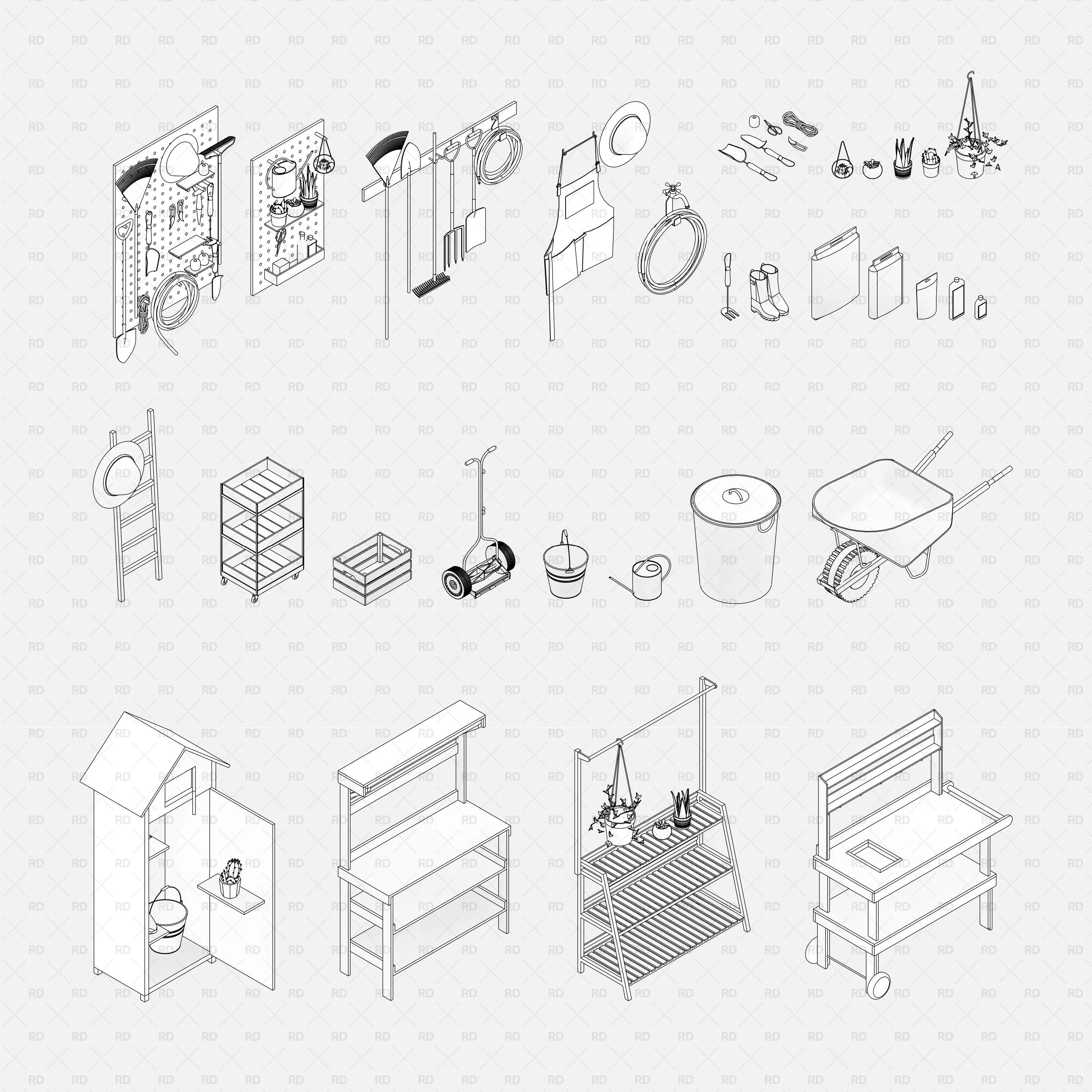 Revit Gardening and Garage Tools