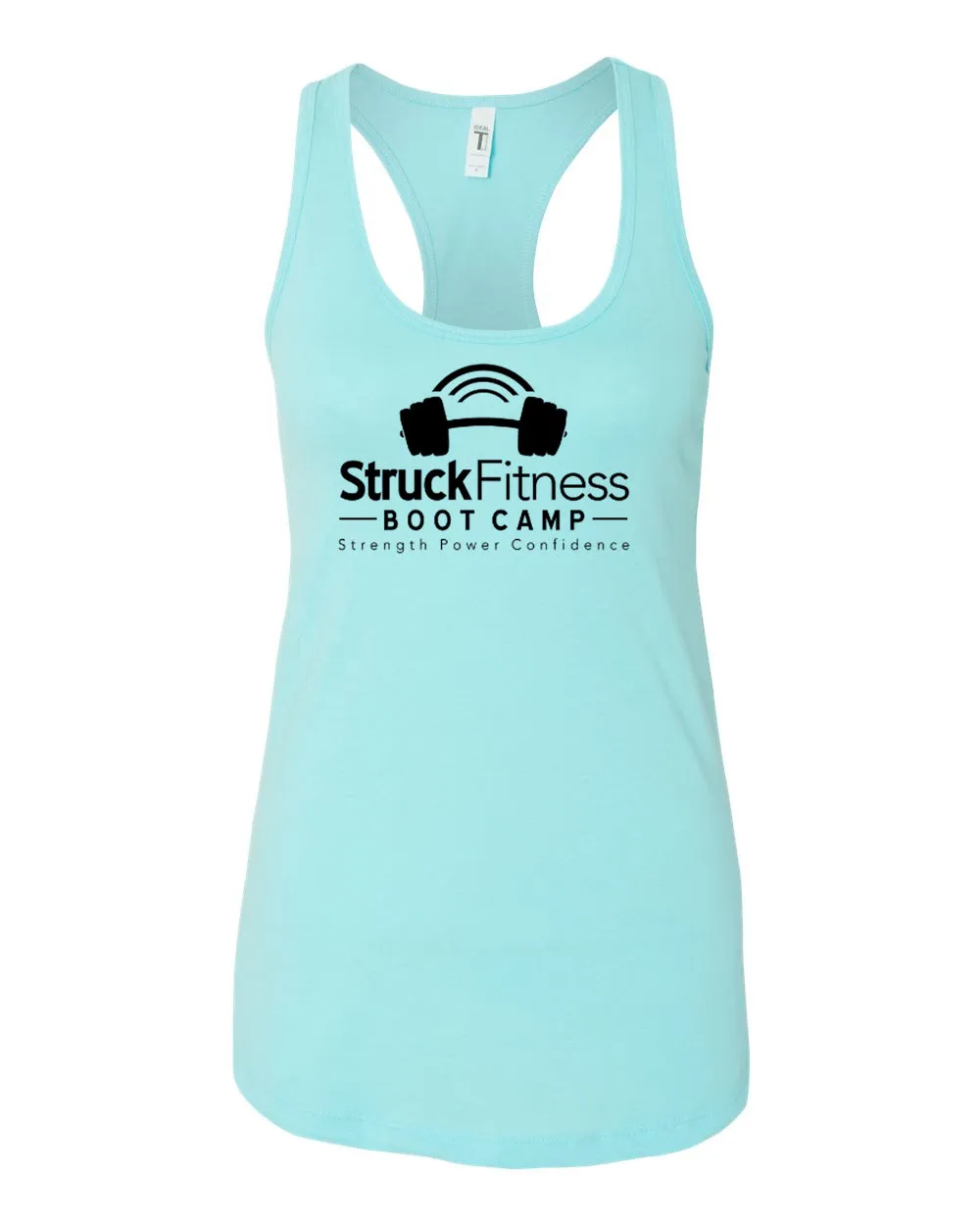 Struck Fitness Next Level - Women's Ideal Racerback Tank - 1533 - w/ Black Out Logo