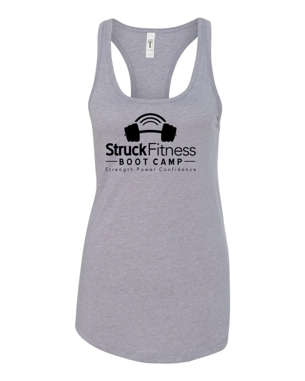 Struck Fitness Next Level - Women's Ideal Racerback Tank - 1533 - w/ Black Out Logo