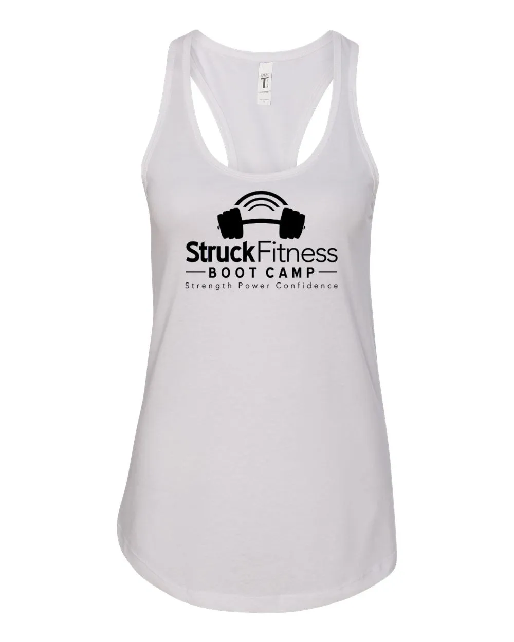 Struck Fitness Next Level - Women's Ideal Racerback Tank - 1533 - w/ Black Out Logo