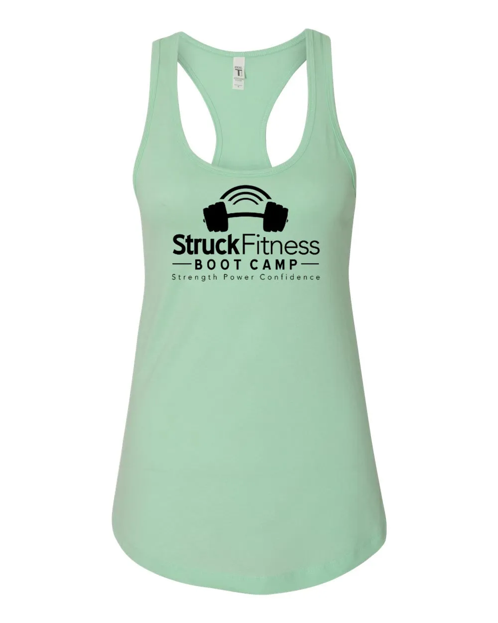 Struck Fitness Next Level - Women's Ideal Racerback Tank - 1533 - w/ Black Out Logo