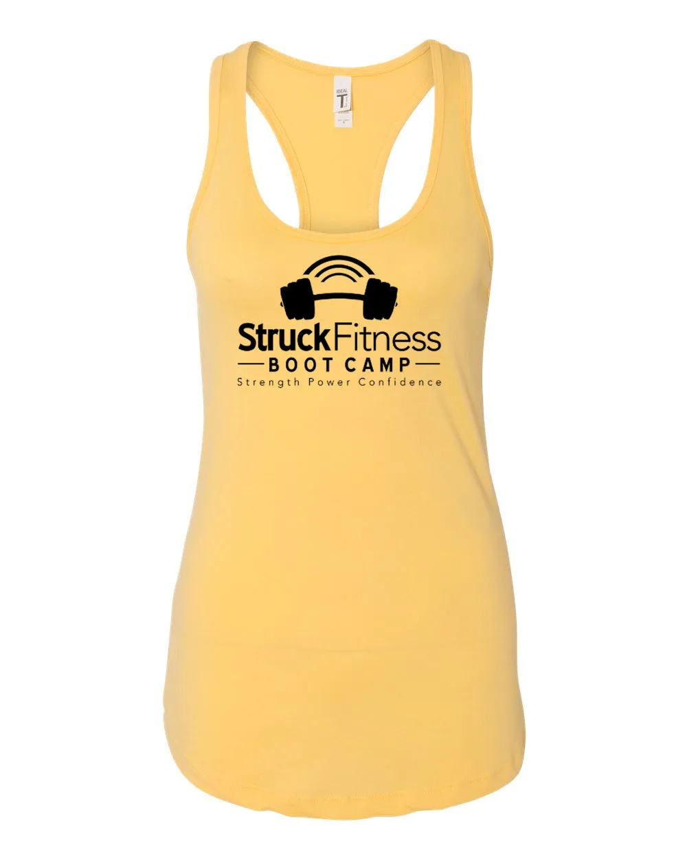 Struck Fitness Next Level - Women's Ideal Racerback Tank - 1533 - w/ Black Out Logo