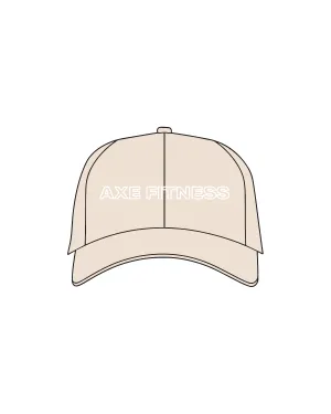 The Dad Hat - Stone - Axe Fitness - White