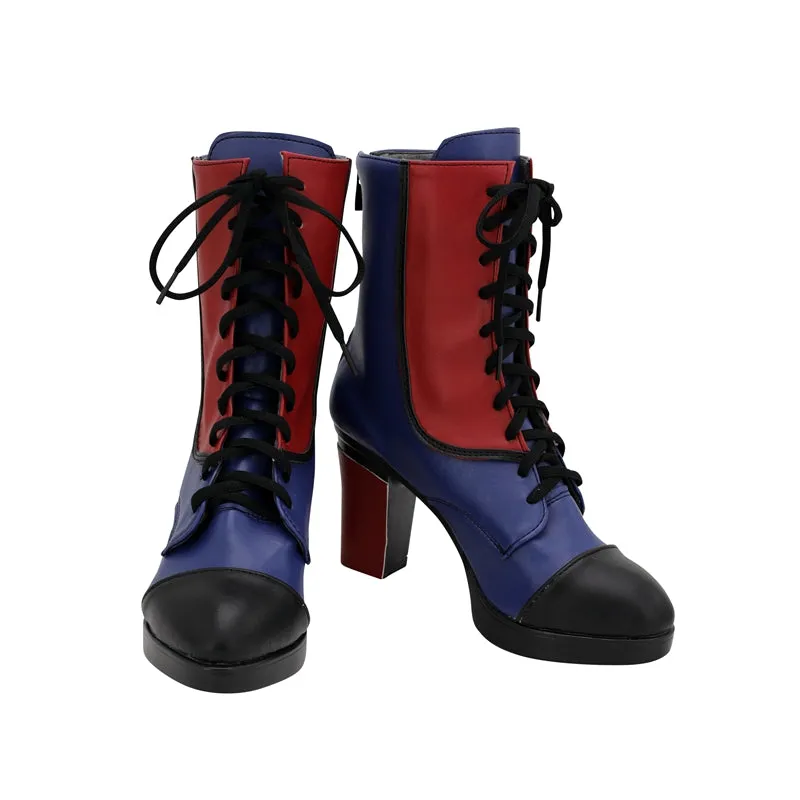 TV Series Descendants 3 Evie Cosplay Shoes Boots Custom Made for Adult Men and Women Halloween Carnival Version B