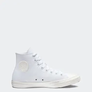 Unisex Converse Chuck Taylor All Star Mono Canvas High Top Shoes White