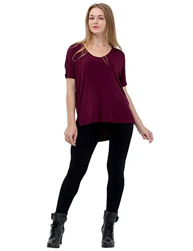 Womens Fleece Lined Seamless ,Black Leggings(1pk),One Size