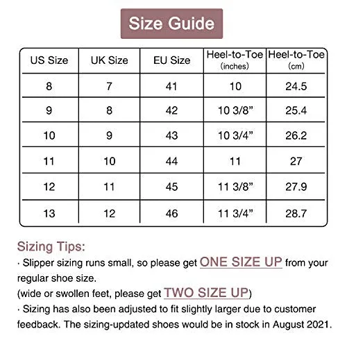 ZIZOR Men's Henry Tartan Slippers with Memory Foam, Cotton Knit House Slippers for Men Slip On, Lightweight Closed Back House Shoes with Indoor Outdoor Anti-Skid Rubber Sole (Brown, 9)